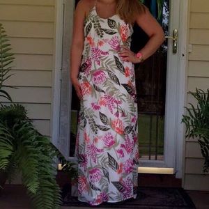 floral maxi dress